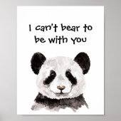 Moderne romantische prijsopgave met zwart-wit Pand Poster (Voorkant)