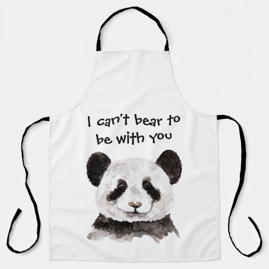 Moderne romantische prijsopgave met zwart-wit Pand Schort (Voorkant)