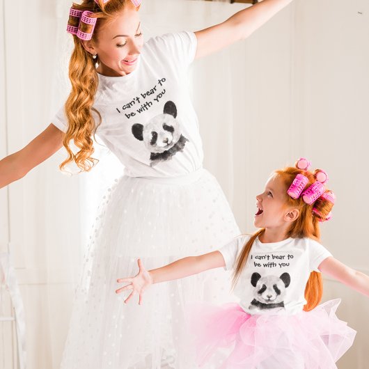 Moderne romantische prijsopgave met zwart-wit Pand T-shirt