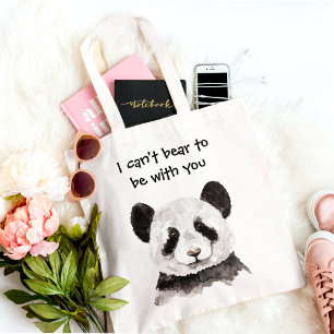 Moderne romantische prijsopgave met zwart-wit Pand Tote Bag