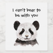 Moderne romantische prijsopgave met zwart-wit Pand Wijn Etiket (Enkel label)