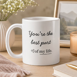 Moderne Romantische Quote Mok – Jij Bent Het Beste