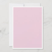 Moderne Romantische Roze & Witte Bruidsdouche Kaart (Achterkant)