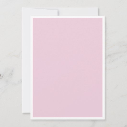 Moderne Romantische Roze & Witte Bruidsdouche Kaart (Achterkant)