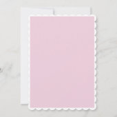 Moderne Romantische Roze & Witte Bruidsuitnodiging Kaart (Achterkant)