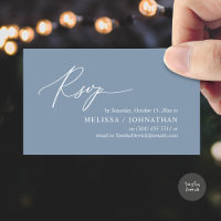 Moderne Romantische RSVP Uitnodiging voor het Trou