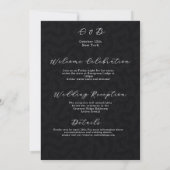 Moderne romantische script save the date kaart (Achterkant)
