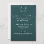 Moderne romantische script save the date kaart (Achterkant)
