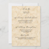 Moderne romantische script save the date kaart (Achterkant)