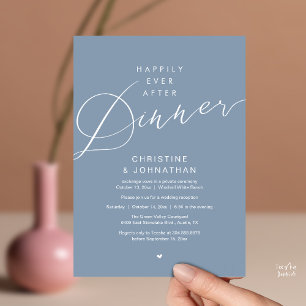 Moderne Romantische Trouwfeest 'Happily Ever After Kaart