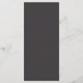 Moderne Romantische Trouwreceptie Dankkaart Programmakaart (Achterkant)
