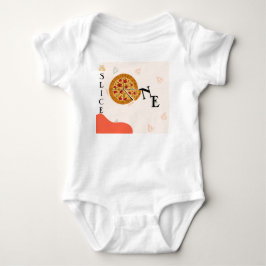 Moderne Rommelige Slice Baby Slice Pizza T-shirt