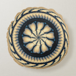 Moderne ronddraaiende ornament rond kussen