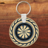 Moderne ronddraaiende ornament sleutelhanger (Voorkant)