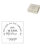 Moderne Ronde Aangepaste Boek Bloemstuk Rubberstempel (Gestempeld)
