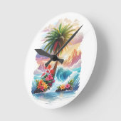 Moderne ronde acryl wandklok (Hoek)