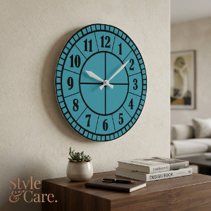 Moderne Ronde Acryl Wandklok 27,31 cm