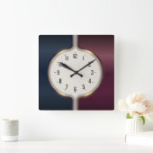 Moderne ronde Art Deco Vierkante Klok (Huis)