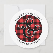 Moderne ronde, prettige kerst | Ampersand & Pset