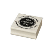 Moderne Ronde zakelijke Logo Sociale media en webs Rubberstempel (Stempel)