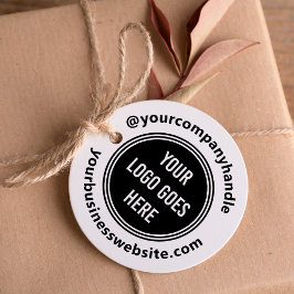 Moderne Ronde zakelijke Logo Sociale media en webs Rubberstempel