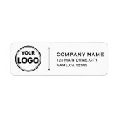 Moderne Ronde Zakelijke Promotionele Retouradres Etiket (Voorkant)