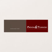 Moderne Rood & Bruin Schilder & Decorator Foto Visitekaartje (Buitenkant ongevouwen)