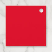 Moderne Rood en Wit 30e Verjaardag Bedankt Bedankjes Labels (Achterkant)