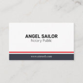 Moderne Rood- en witboek-dienstensector Contactkaartje (Voorkant)