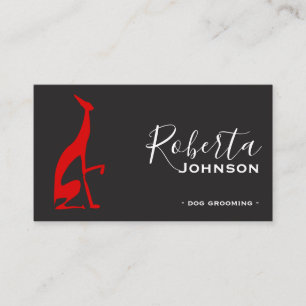 Moderne Rood en Zwart Professioneel Visitekaartje