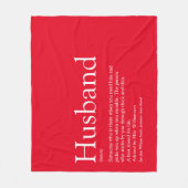 Moderne Rood Fun Man Definitie Fleece Deken (Voorkant)