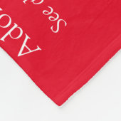 Moderne Rood Fun Man Definitie Fleece Deken (Hoek)