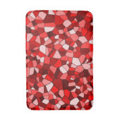 Moderne Rood Geometrisch Mozaïekpatroon Badmat (Voorkant Verticaal)