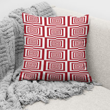 Moderne Rood Geometrisch Patroon