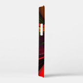 Moderne Rood Groene Bloemige Abstracte Kunst Patro Case-Mate iPhone Case (Achterkant / Rechts)