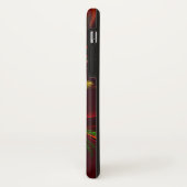 Moderne Rood Groene Bloemrijke Abstracte Kunst Pat Case-Mate iPhone Case (Achterkant/links)