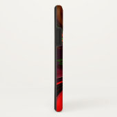 Moderne Rood Groene Bloemrijke Abstracte Kunst Pat Case-Mate iPhone Case (Achterkant / rechts)
