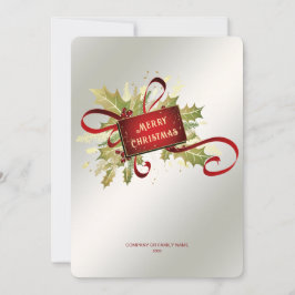 Moderne Rood Kerst Kaart