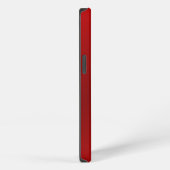 Moderne Rood Metallic Aangepaste Naam iPhone Hoesje (Rechterkant)