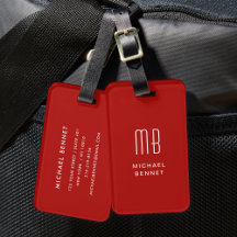 Moderne Rood Monogram 