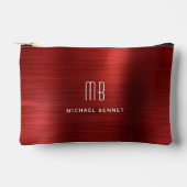 Moderne Rood Monogram Etui (Voorkant)