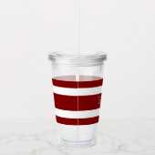 Moderne Rood Naam Schrift Acryl Drinkbeker (Rechts)