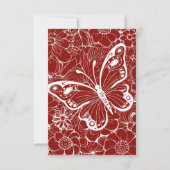 Moderne Rood & Tan Chic Bedankt (Achterkant)