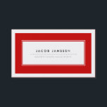 Moderne Rood Visitekaartjes<br><div class="desc">Gedurfde en moderne ontwerp dat kan worden aangepast met uw tekst. Bezoek de Origami Prints Store voor meer visitekaartje ontwerpen!</div>