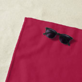 Moderne Rood Wit Blauw Gepersonaliseerde Naam Strandlaken (In situ)