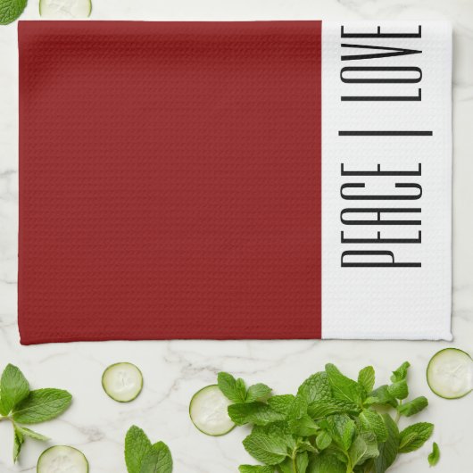 Moderne Rood Wit Goud Kat Kerstmis Theedoek (Gevouwen)