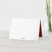 Moderne Rood Wit Goud Katten Kerst Feestdagen Kaart (Achterkant)