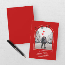 Moderne Rood-Witte Valentijnshuwelijk