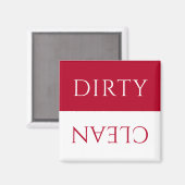 Moderne Rood Witte Vuilmachine/Schoonmaakwasmachin Magneet (Voorkant / Achterkant)