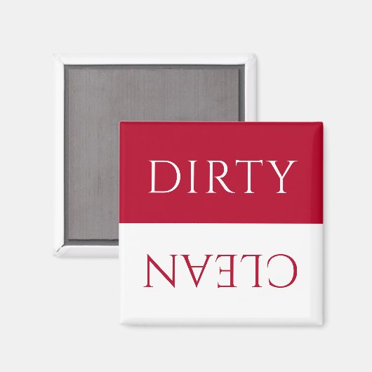 Moderne Rood Witte Vuilmachine/Schoonmaakwasmachin Magneet (Voorkant / Achterkant)